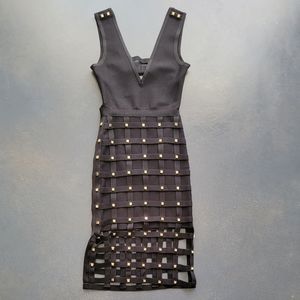 90s Bebe Bodycon Cage Dress